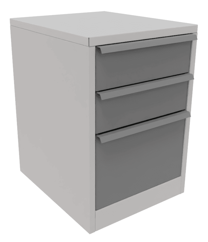 Тумба стационарная 3 ящика серия СF купить в АКМЕТРОН